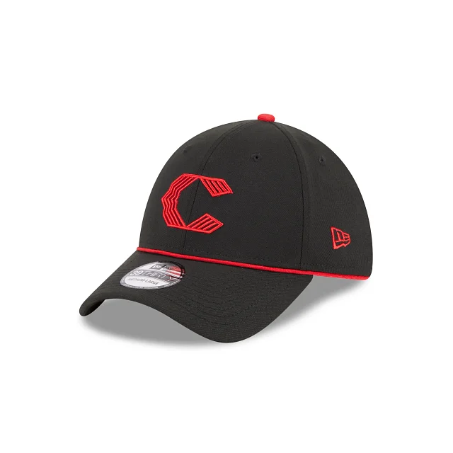 Men’s hip snapback accessory-Cincinnati Reds City Connect 39THIRTY Stretch Fit Hat