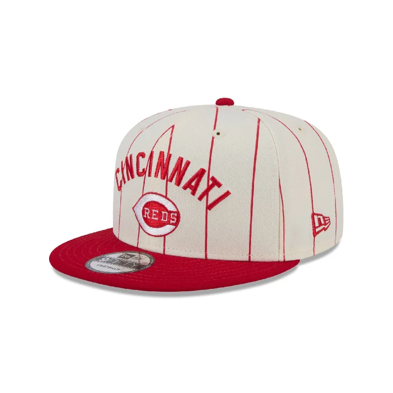 Men’s sharp leather cardholder-Cincinnati Reds Jersey Pinstripe 9FIFTY Snapback Hat