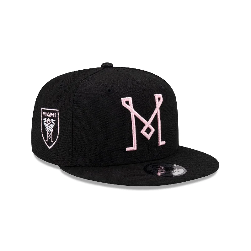 Men’s sharp leather cardholder-Inter Miami Basic Black 9FIFTY Snapback Hat