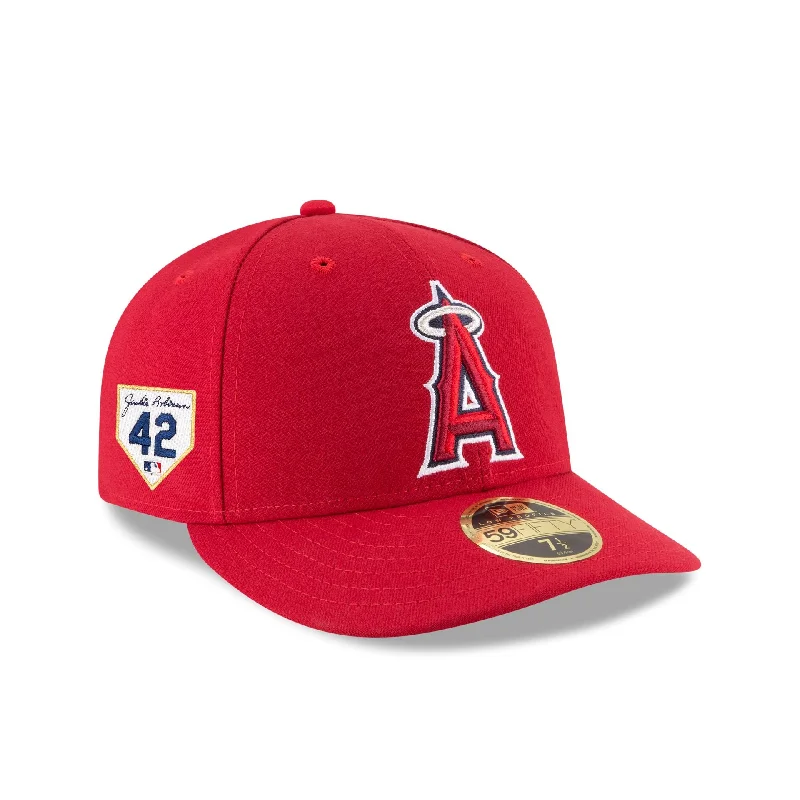 Men’s tough braided strap-Los Angeles Angels Jackie Robinson Day 2024 Low Profile 59FIFTY Fitted Hat