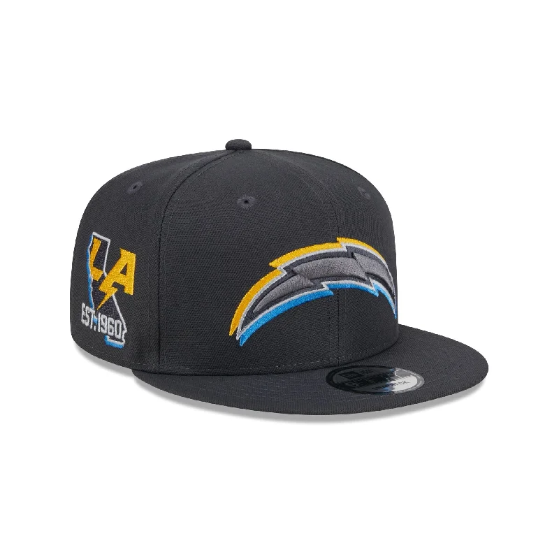 Men’s sleek slim tie-Los Angeles Chargers 2024 Draft 9FIFTY Snapback Hat