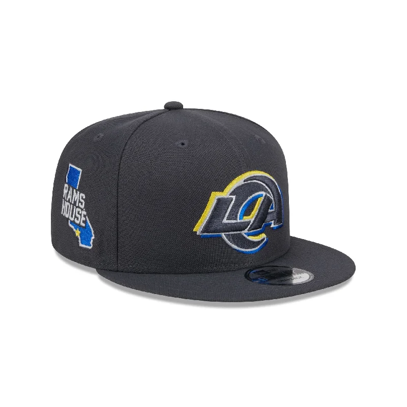 Men’s neat velvet square-Los Angeles Rams 2024 Draft 9FIFTY Snapback Hat