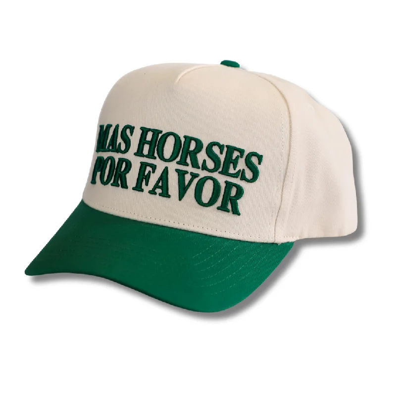 Men’s neat trucker accessory-MAS HORSES POR FAVOR HAT