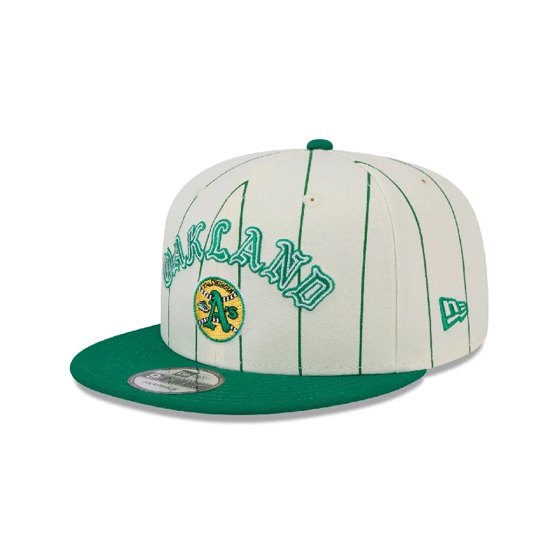 Men’s vivid sunglasses frame-Oakland Athletics Jersey Pinstripe 9FIFTY Snapback Hat