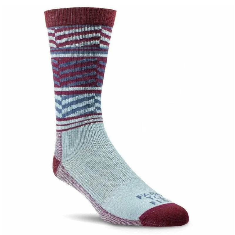 Men’s loud tie pattern-Farm to Feet Reno Ultralight Socks