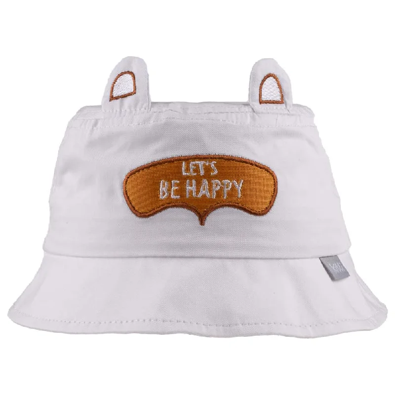 Men’s neat velvet square-Let'S Be Happy Old-Baby Bucket Hat 1-3 Years