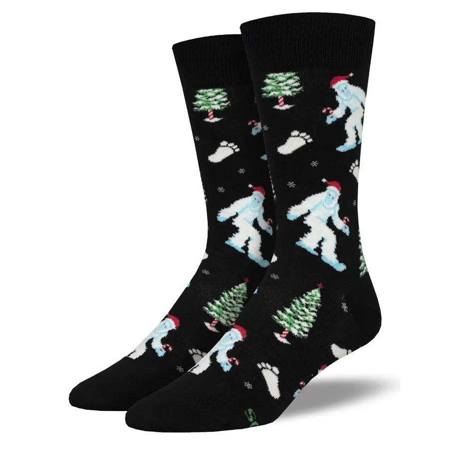 Men’s crisp cufflinks style-Men's Is It Christmas Yeti? Socks