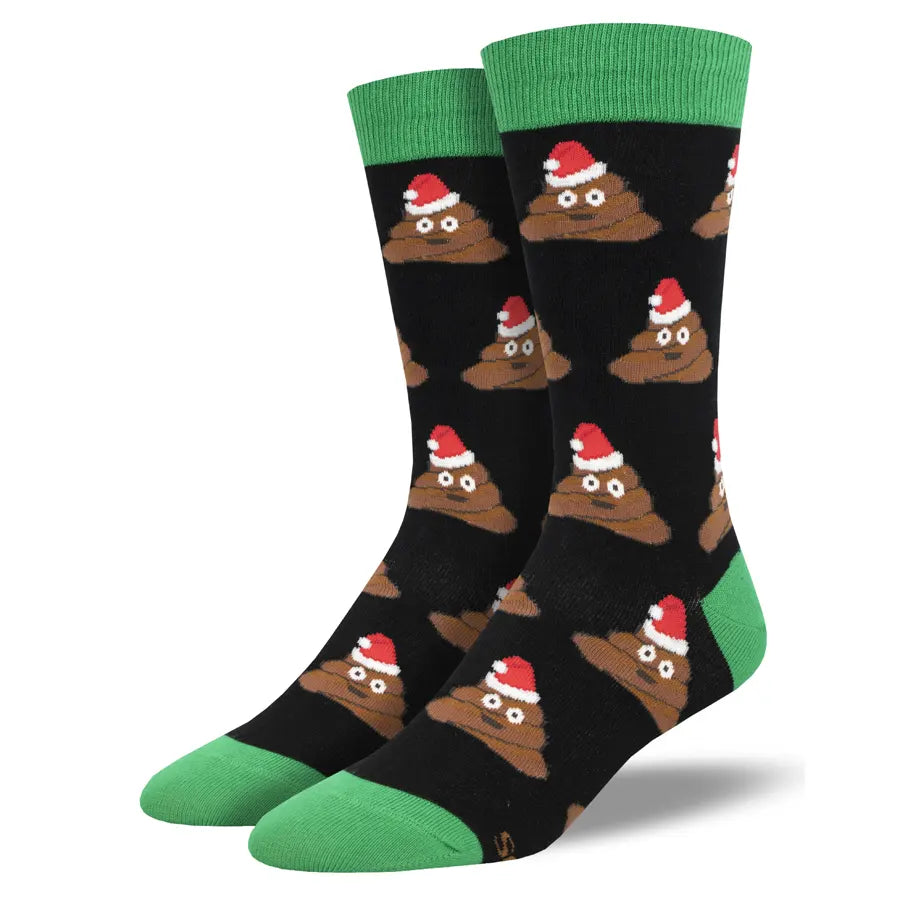 Men’s crisp plaid square-Men's Jolly Poo Socks