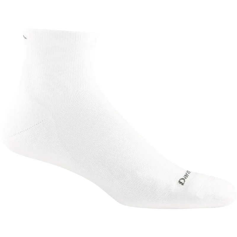 Men’s clean white square-Men's Quarter Ultra Lightweight Running Socks 1040