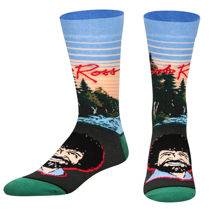 Men’s cool beanie accessory-Unisex Bob Ross Sunset Socks