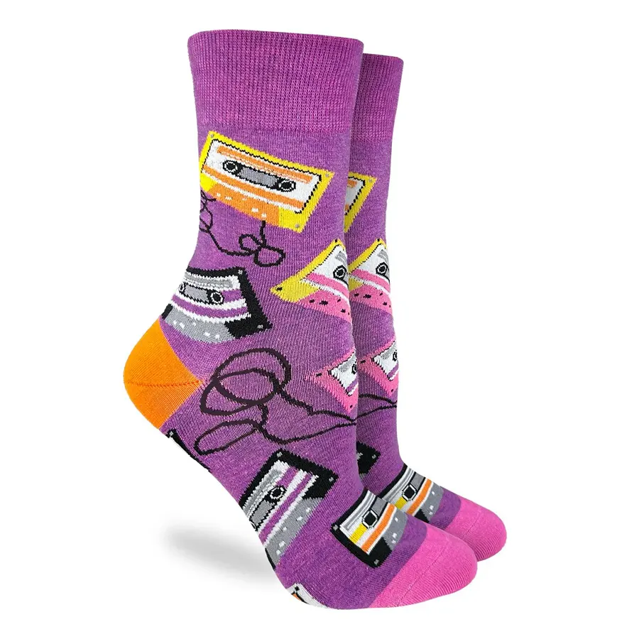 Men’s rich black strap-Unisex Cassettes Socks