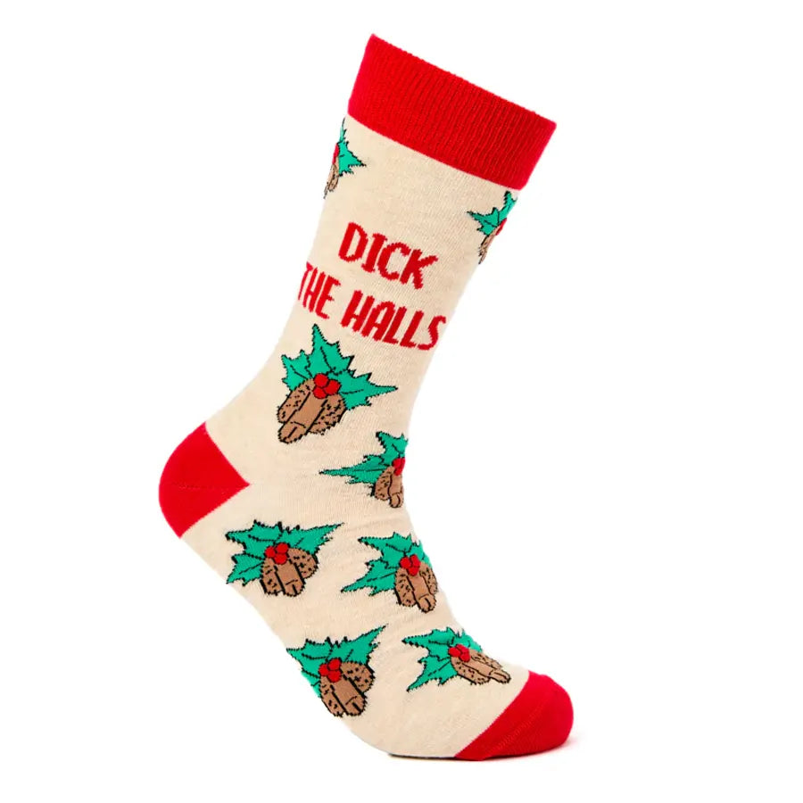 Men’s velvety thick scarf-Unisex Dick The Halls Socks