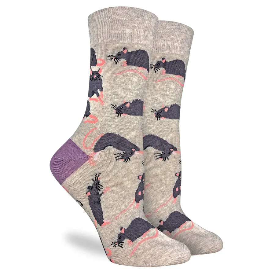 Men’s rugged canvas strap-Unisex Grey Rat Socks