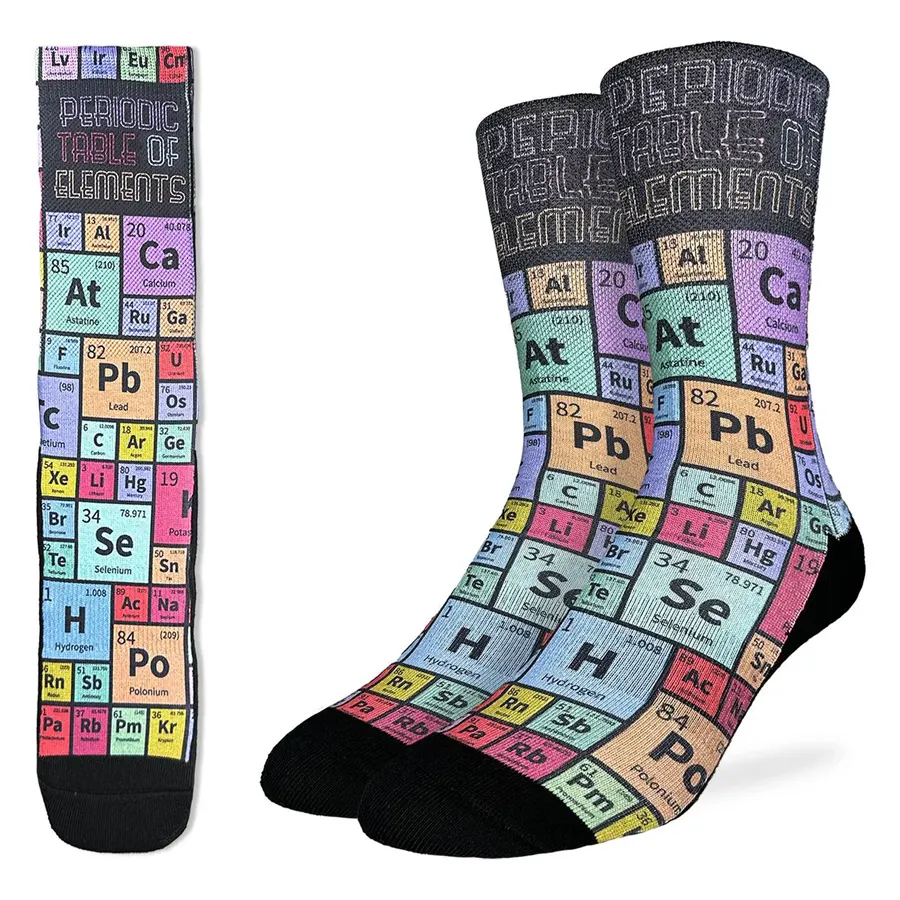 Men’s suave fedora accessory-Unisex Periodic Table Socks