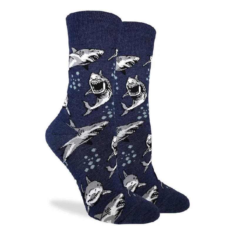 Men’s snug insulated gloves-Unisex Shark Attack Socks