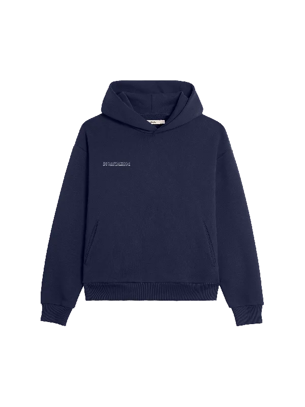 Men’s tight fleece zip-Womens 365 Midweight Hoodie—navy blue