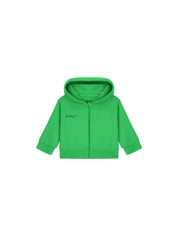 Men’s baggy cotton top-Baby 365 Midweight Zip Up Hoodie—jade green