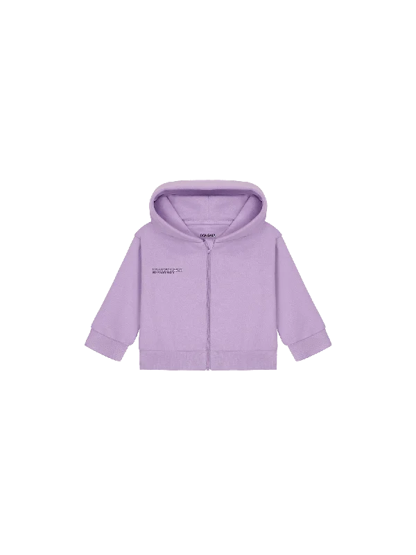 Men’s rich pullover hoodie-Baby 365 Midweight Zip Up Hoodie—orchid purple