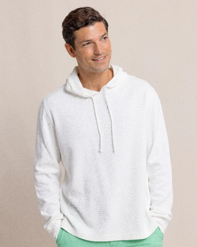 Men’s loose black top-Bay View Hoodie