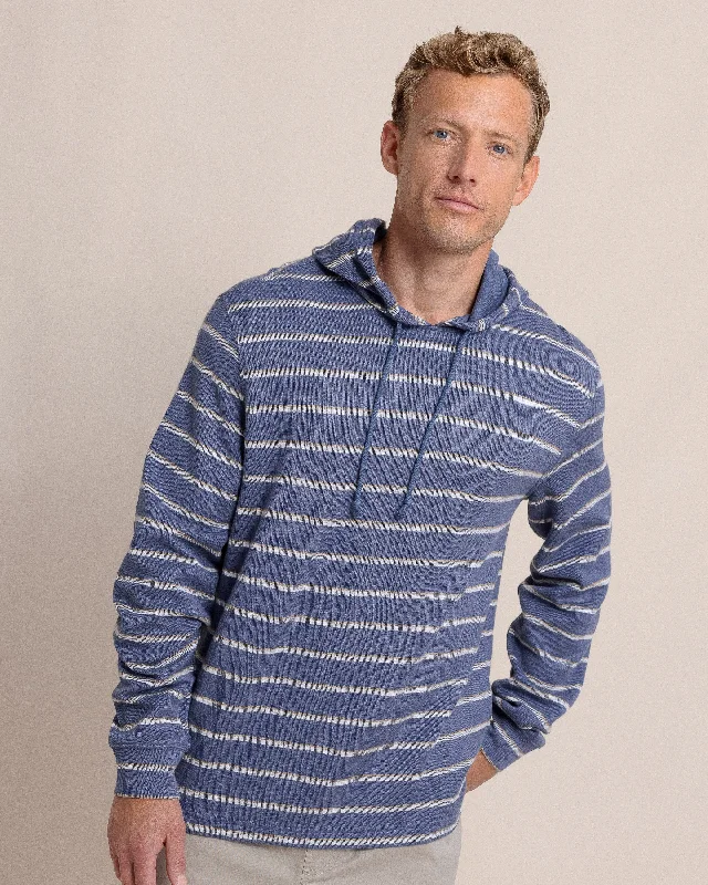 Men’s tight fleece zip-Bay View Stripe Hoodie