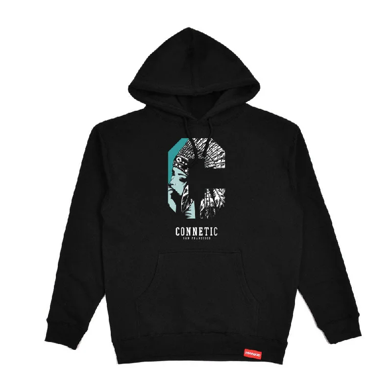 Men’s tight zip-up hoodie-C Native Hoodie