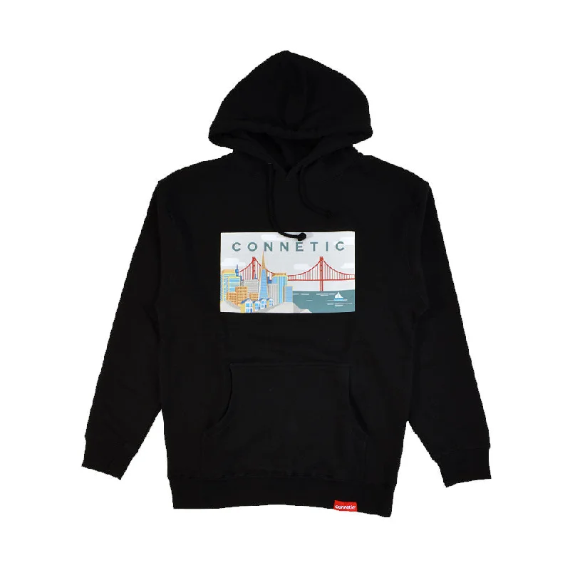 Men’s velvety cotton hoodie-City Paint 2 Hoodie