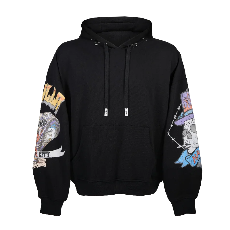 Men’s airy pullover hoodie-CROWN ROYALE EXTRA OVERSIZED HOODIE