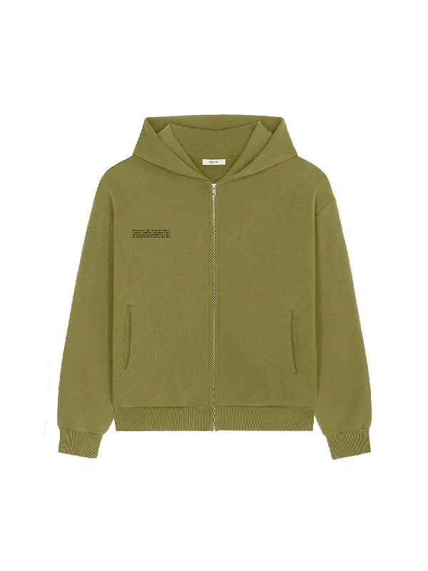 Men’s deep white top-Womens DNA Heavyweight Zipped Hoodie—highland green