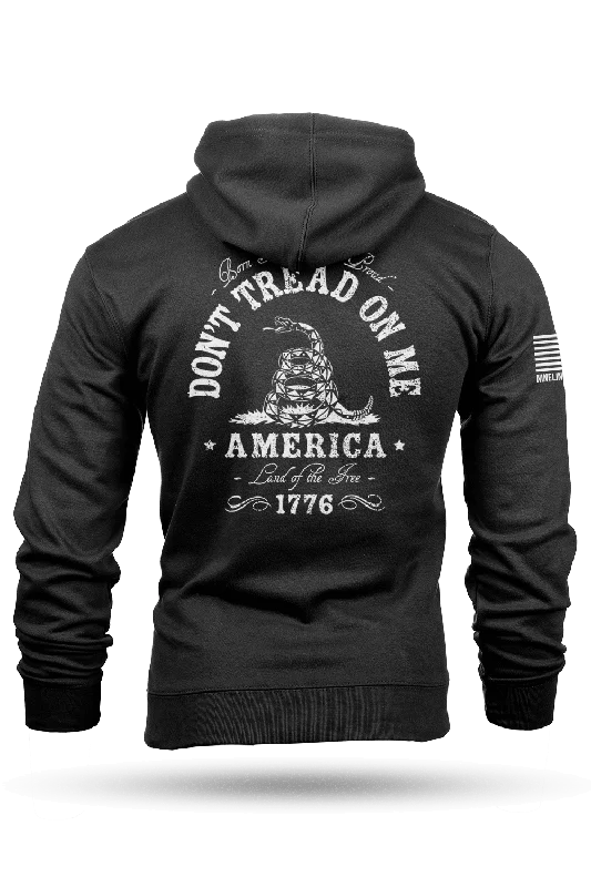 Men’s deep white top-Don't Tread On Me - Hoodie