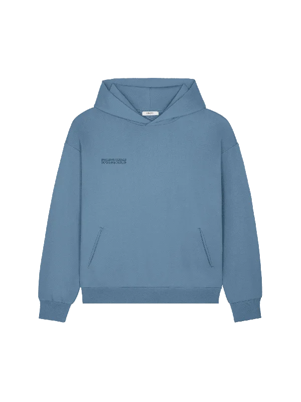 Men’s snug zip top-Mens 365 Midweight Hoodie—indigo blue