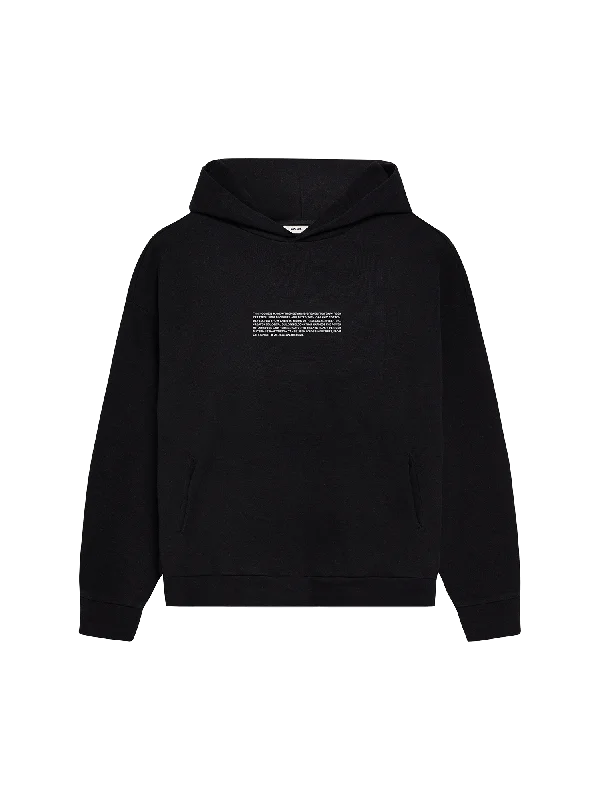 Men’s baggy graphic hoodie-Mens PANGAIA LAB NXT GEN Hoodie—black