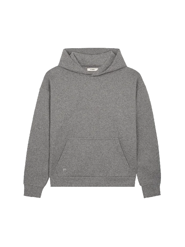 Men’s breezy athletic top-Mens Recycled Wool Jersey Hoodie—volcanic grey