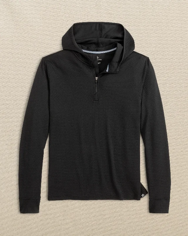 Men’s plush zip hoodie-Scuttle Performance Quarter Zip Hoodie