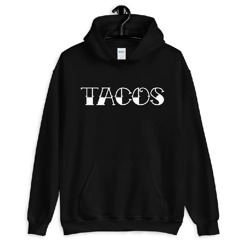 Men’s tight white hoodie-TACOS Original Pullover Hoodie