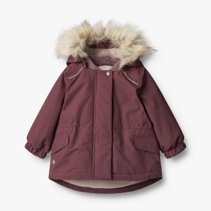 Men’s relaxed trench jacket-Jacket Mathilde Tech | Baby - purple dawn