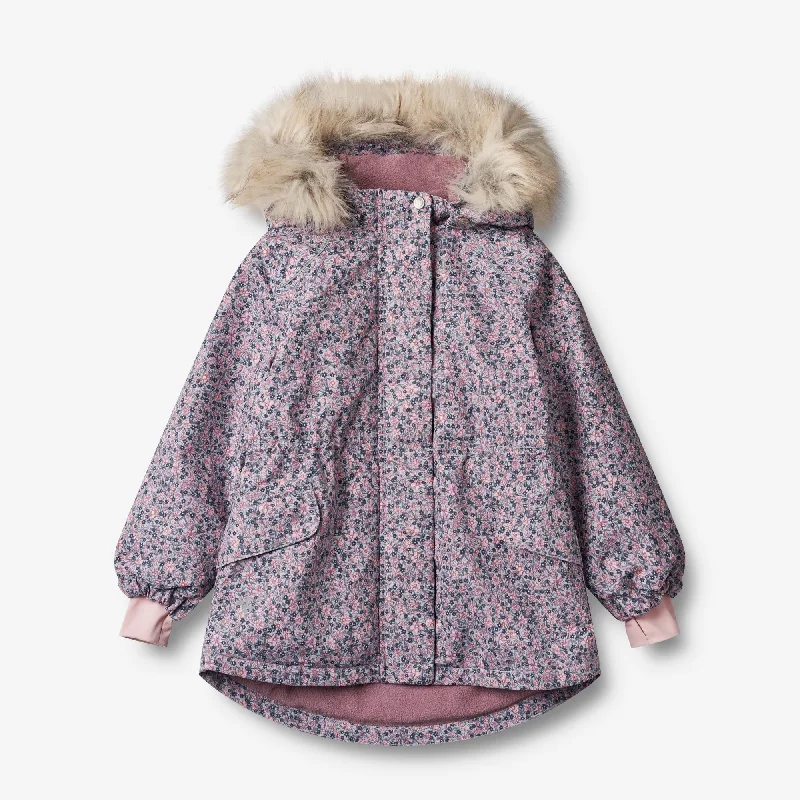 Men’s loose bomber jacket-Jacket Mathilde Tech - winter flowers