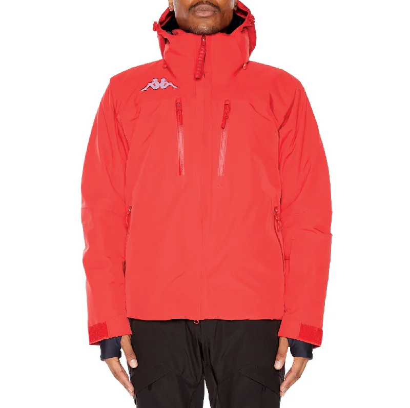 Men’s snug quilted jacket-6Cento 611P US Ski Jacket - Red