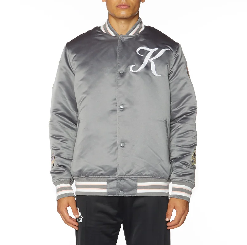 Men’s neat fleece jacket-Logo Jasper Bomber Jacket - Grey