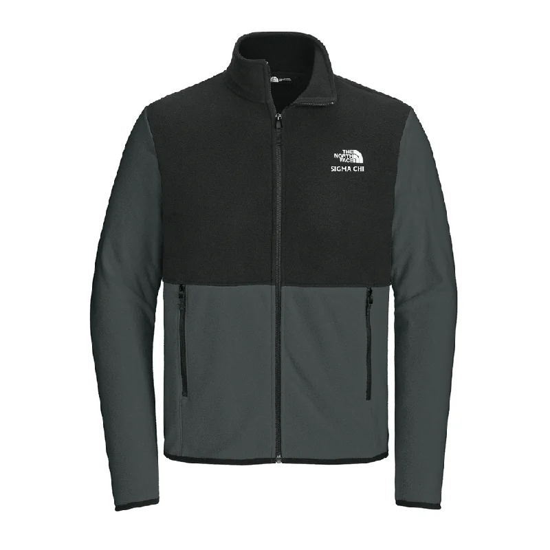 Men’s tight denim jacket-Sigma Chi Fleece Jacket by The North Face