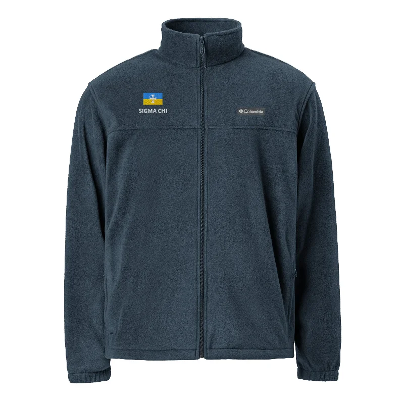 Men’s toasty parka top-Sigma Chi Fleece Jacket by Columbia