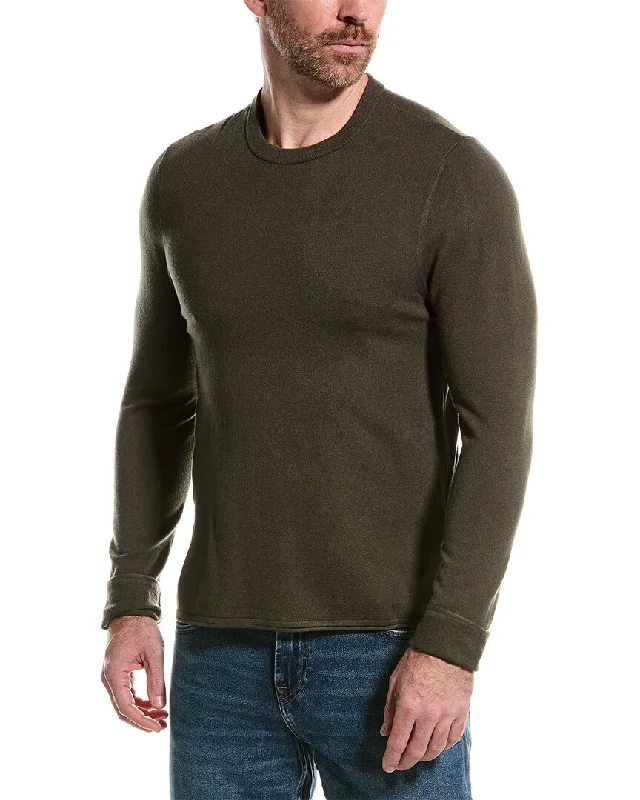 Men’s thick cotton top-7 For All Mankind Crewneck Sweater