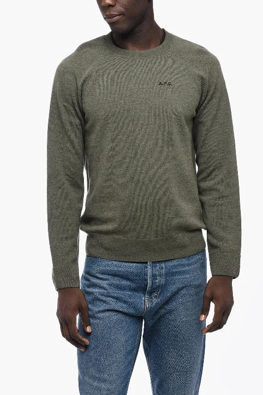 Men’s neat wool pullover-A.P.C. Virgin wool Crew-Neck Sweater