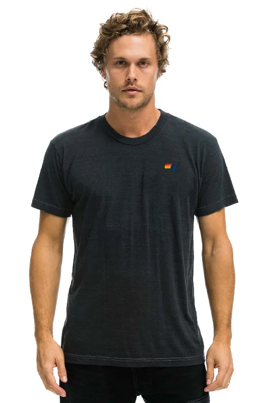 Men’s loud short-sleeve shirt-BASIC TEE - CHARCOAL