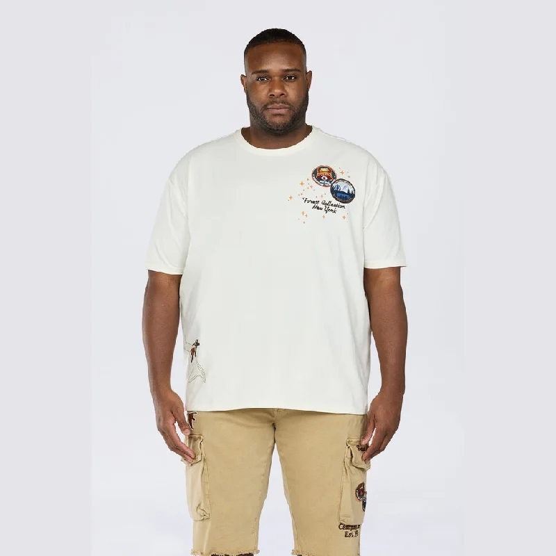 Men’s tough urban top-Big and Tall - Forest Collection SS Tee - Chalk