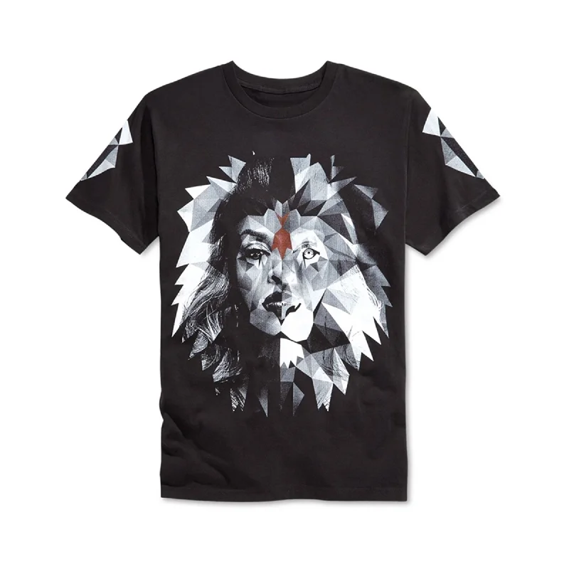 Men’s vivid print top-Century Fox Film Mens Empire Lion Graphic T-Shirt, Black, Small