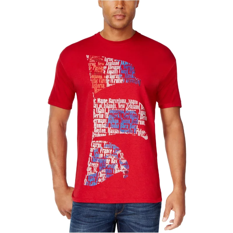 Men’s tropical graphic shirt-Club Room Mens Country Flag Graphic T-Shirt