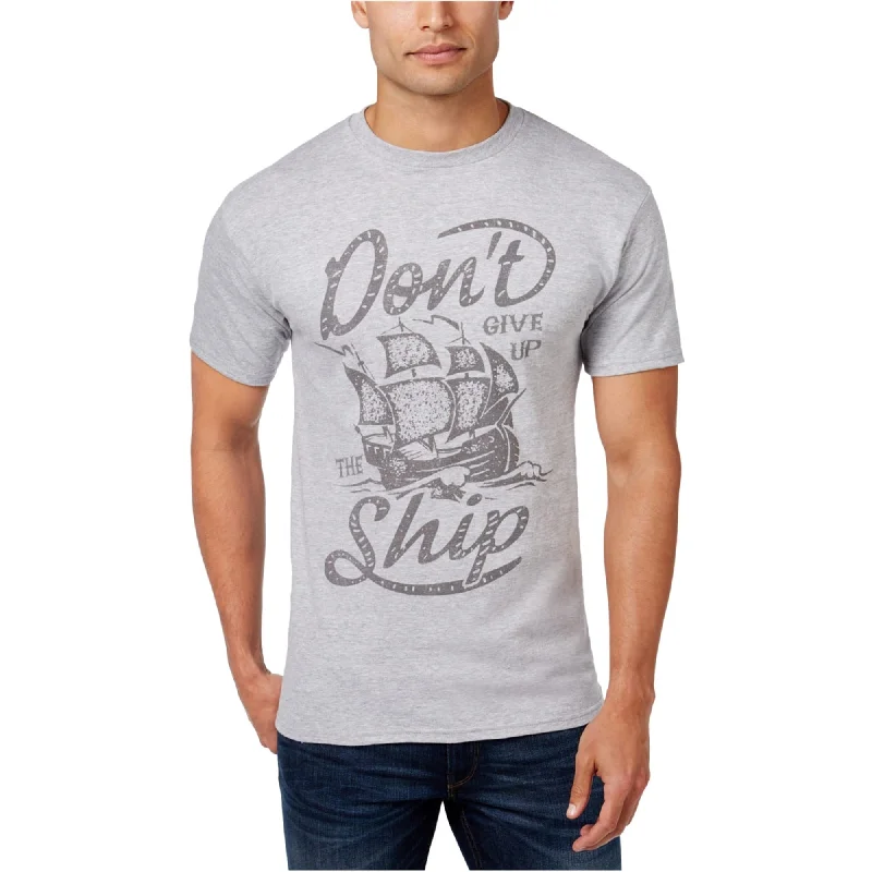 Men’s suave short-sleeve shirt-Club Room Mens Don't Give Up Graphic T-Shirt