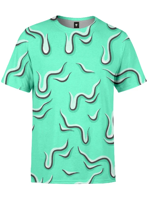 Men’s core summer top-Drippy (Teal) Unisex Crew