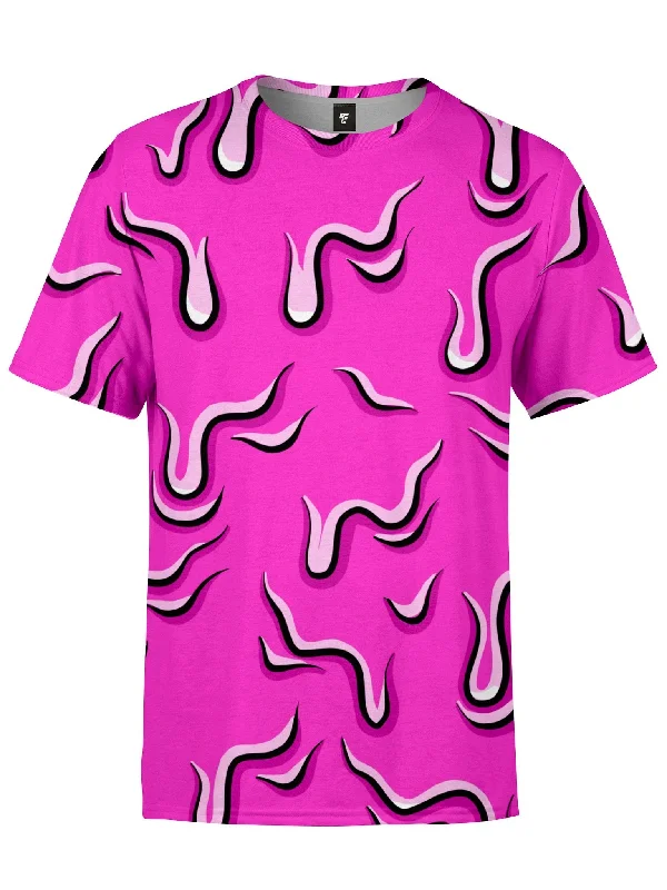 Men’s ultralight sport top-Drippy (Pink) Unisex Crew