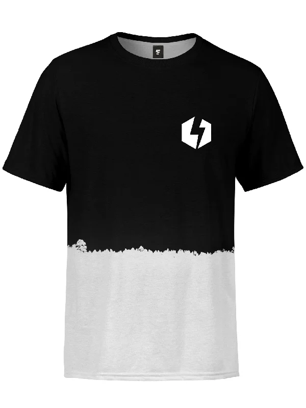 Men’s cool ventilated tee-Electro Bolt (B&W) Unisex Crew